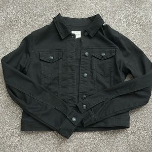Black denim jacket